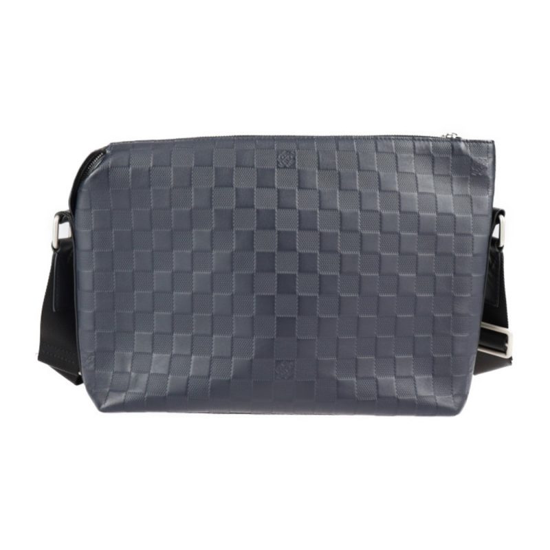 LOUIS VUITTON Discovery Messenger PM Shoulder Bag N42416 Damier Infini Leather Astral Navy Black Silver Hardware Vuitton - Logoexplore - Image 3