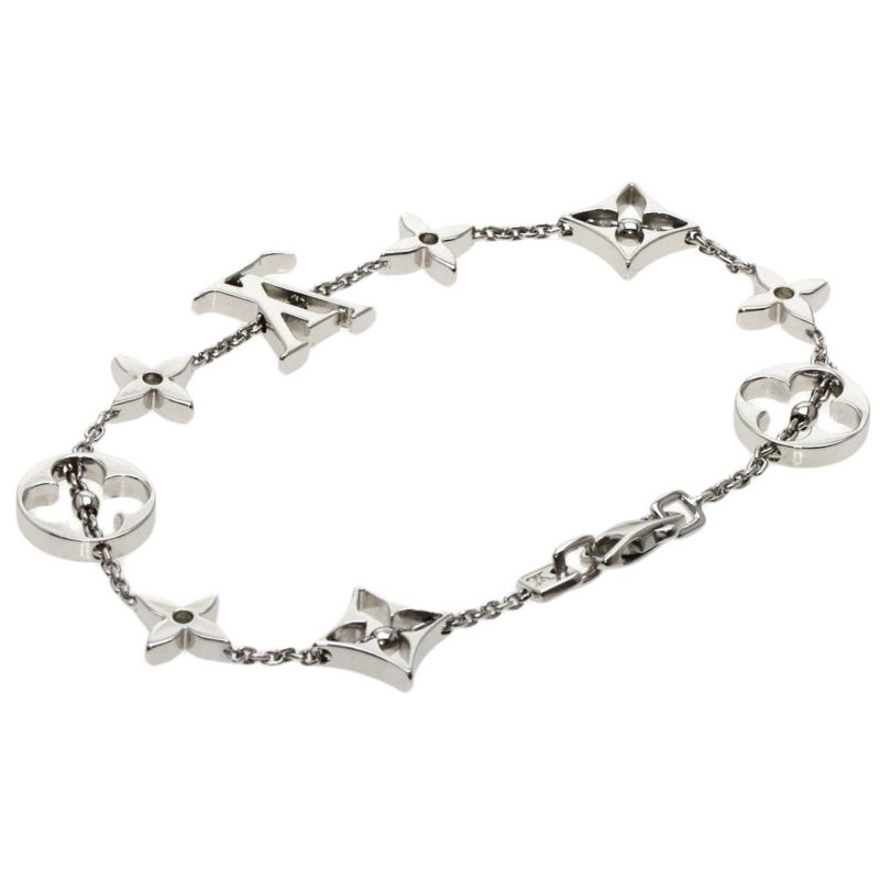 Louis Vuitton Brasserie Monogram Bracelet K18 White Gold Ladies LOUIS VUITTON - Logoexplore - Image 2