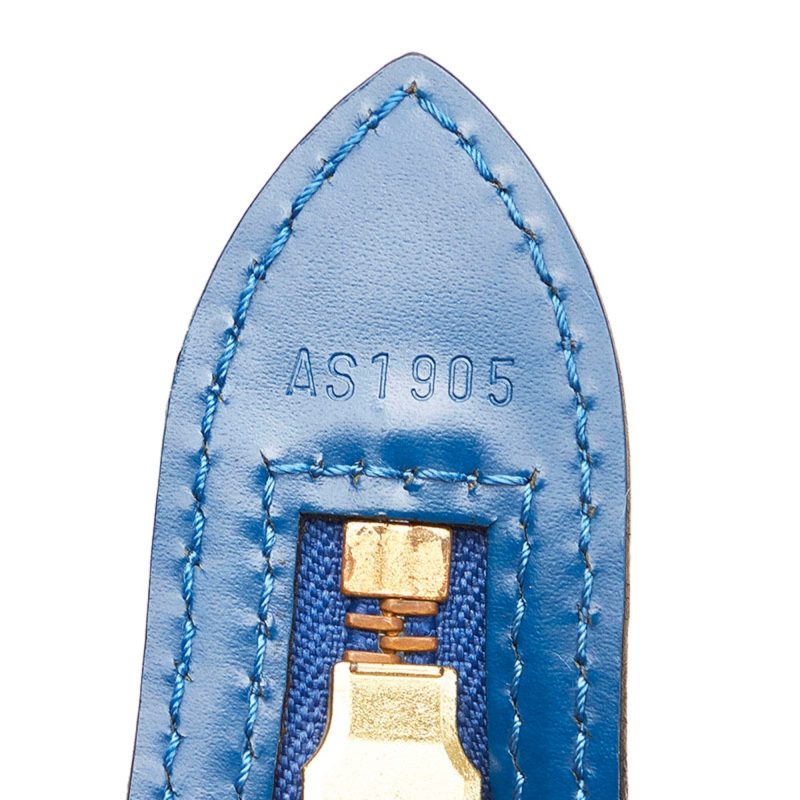 Louis Vuitton Epi Saint-Jacques Handbag Tote Bag M52265 Toledo Blue Leather Women's LOUIS VUITTON - Logoexplore - Image 9