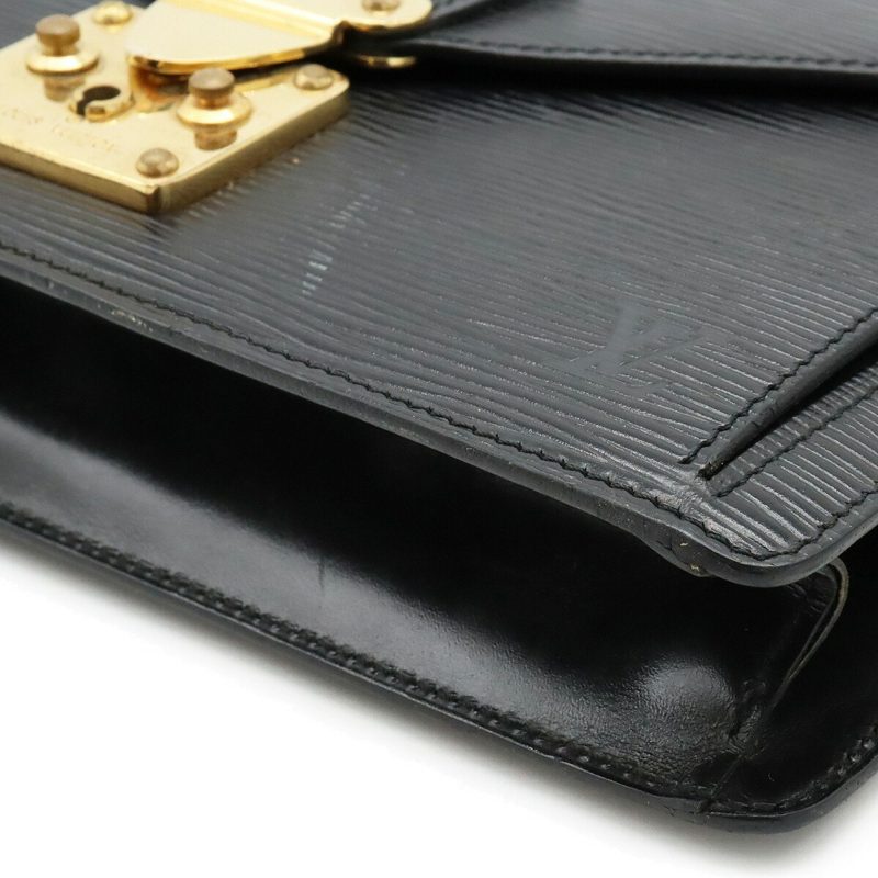 LOUIS VUITTON Epi Pochette Serie Dragonne Second Bag Noir Black Key Missing M52612 - Logoexplore - Image 3