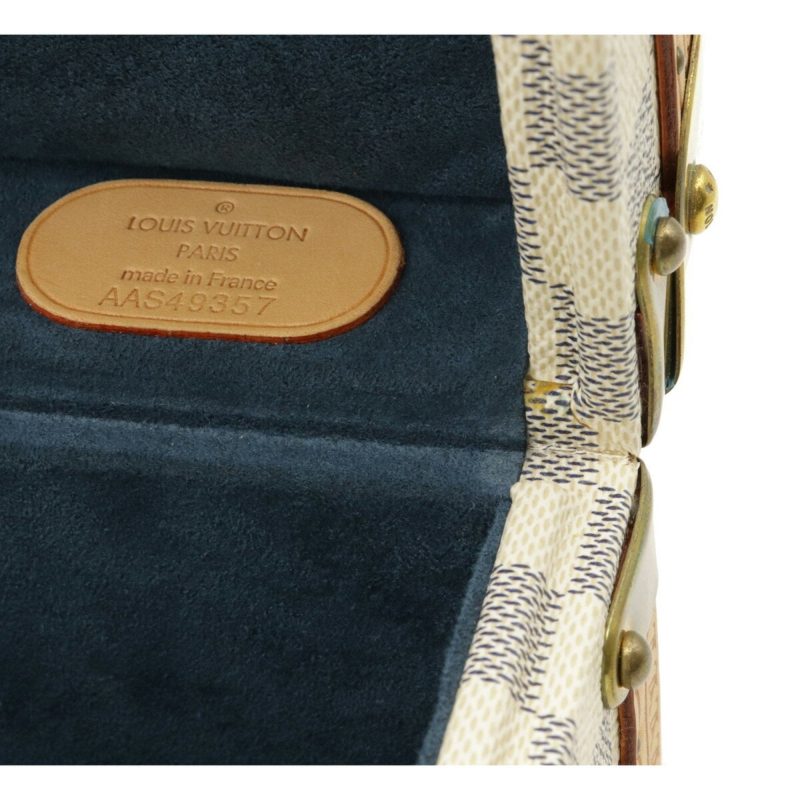 Louis Vuitton Damier Azur Coffret Tresor 24 Makeup Box Case Hard Trunk SP Order - Logoexplore - Image 6