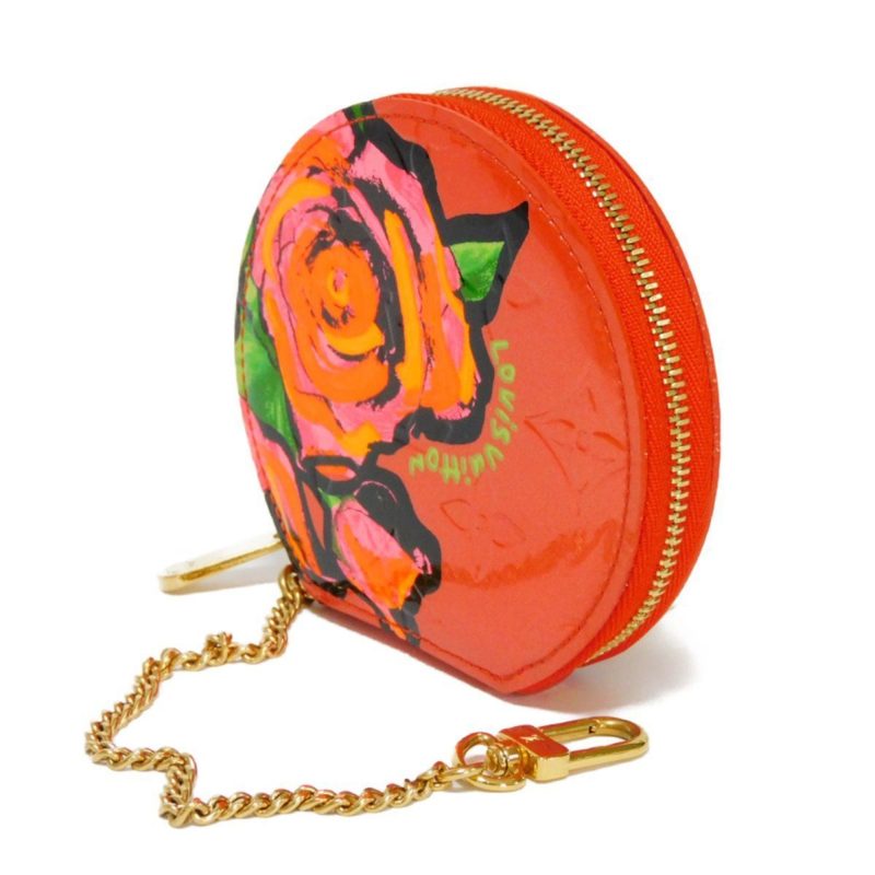 LOUIS VUITTON Coin Case Porte Monet Chapeau Embossed Patent Monogram Vernis Rose Orange Sunset M93691 Women's Wallet - Logoexplore - Image 2
