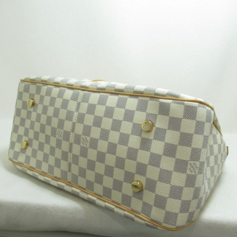 LOUIS VUITTON Figueri GM Beige Damier Azur PVC coated canvas N41175 - Logoexplore - Image 5