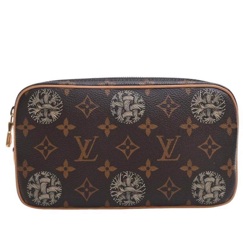 LOUIS VUITTON Christopher Nemeth Collaboration Monogram Pochette Volga Clutch Bag Second M61323 Brown Women's - Logoexplore