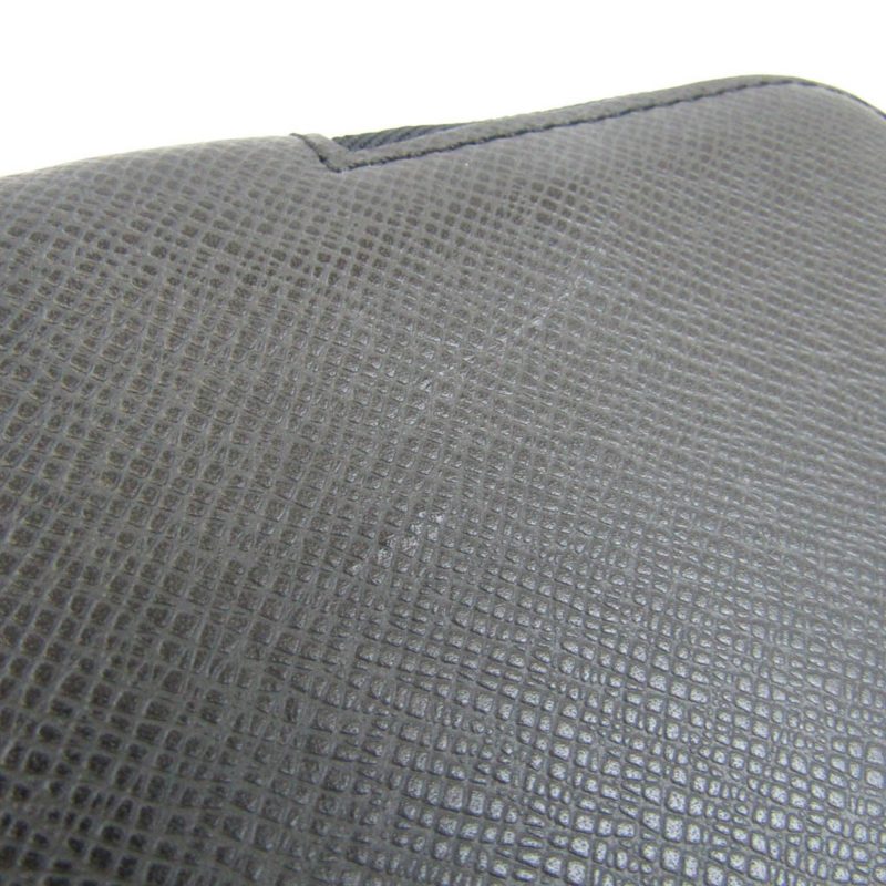 LOUIS VUITTON Etui 5 Cravat Tie Case M30302 Men's Cravat Taiga Leather Black - Logoexplore - Image 4