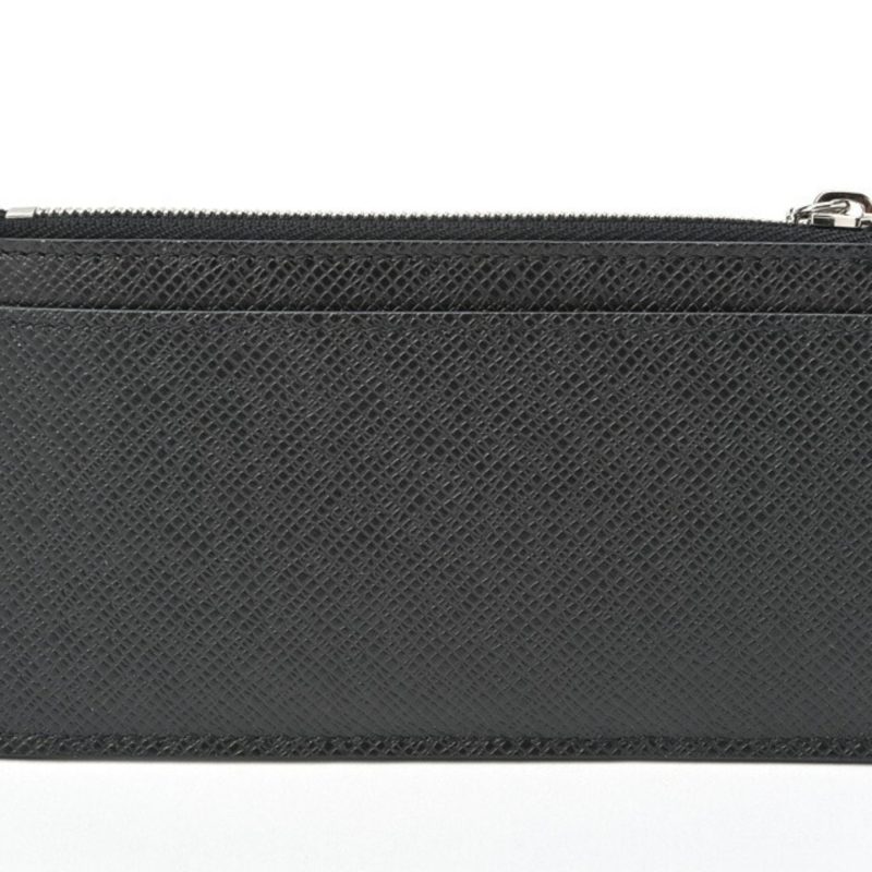 LOUIS VUITTON Coin Card Holder Zip Case M62914 Taiga Noir - Logoexplore - Image 2
