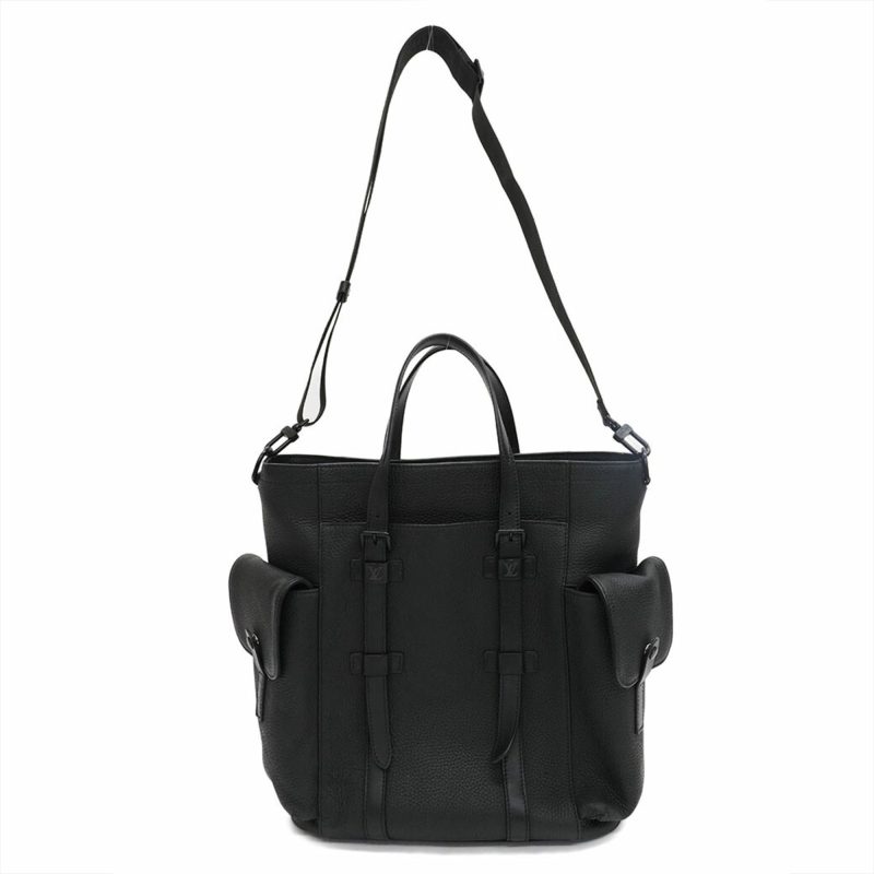 LOUIS VUITTON Christopher Black M58479 Men's Taurillon Leather - Logoexplore