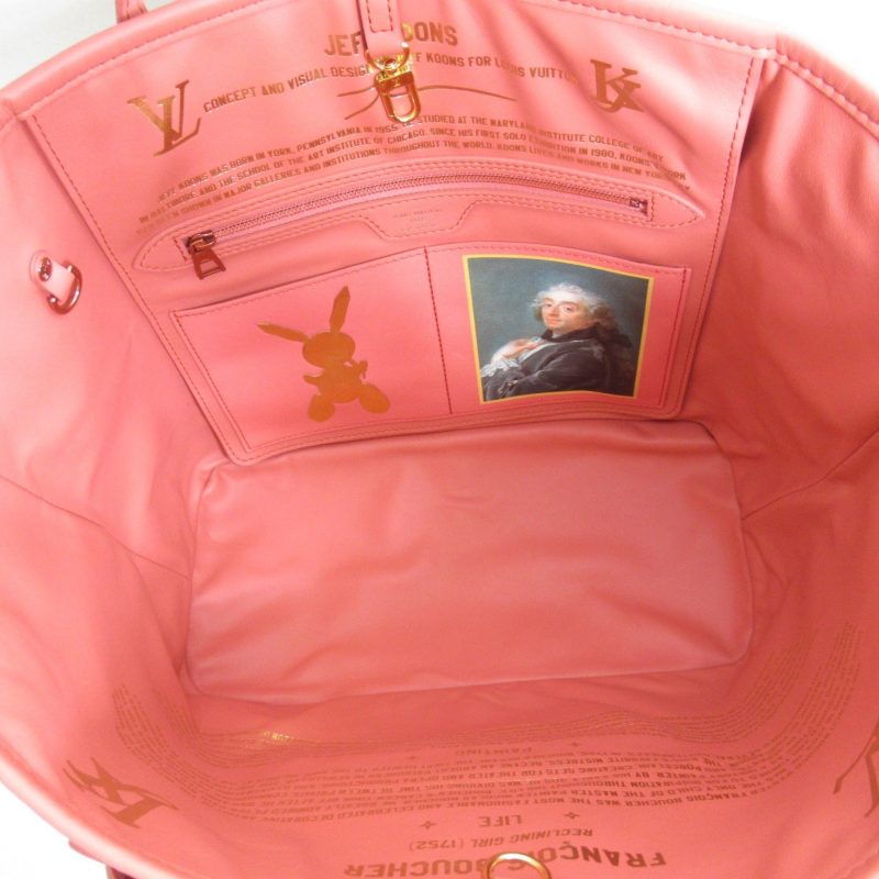 LOUIS VUITTON Boucher Neverfull MM Tote Bag Pink Masters collection PVC coated canvas - Logoexplore - Image 6