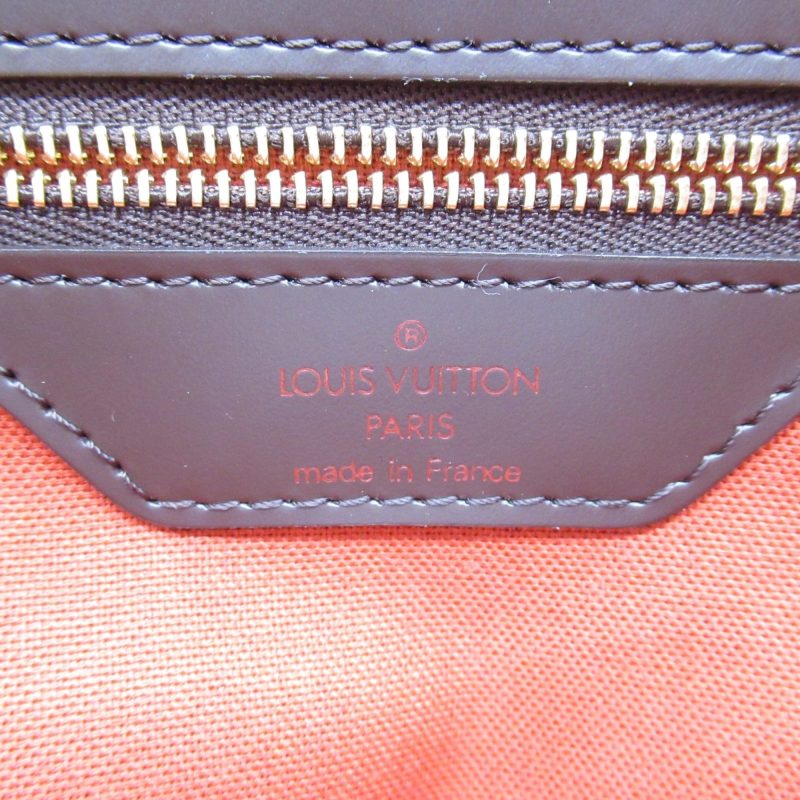 LOUIS VUITTON Chelsea Tote Bag Brown Ebene Damier PVC coated canvas N51119 - Logoexplore - Image 6