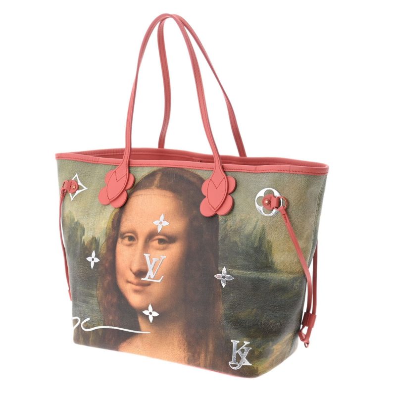 LOUIS VUITTON Da Vinci Masters Collection Neverfull MM Poppy Petal M43373 Women's Leather Tote Bag - Logoexplore - Image 2