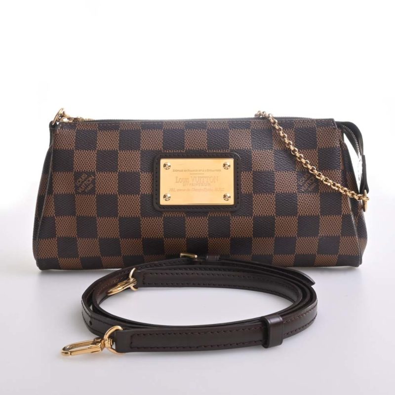 LOUIS VUITTON Damier Eva Chain Shoulder Bag N55213 Brown Women's - Logoexplore - Image 3