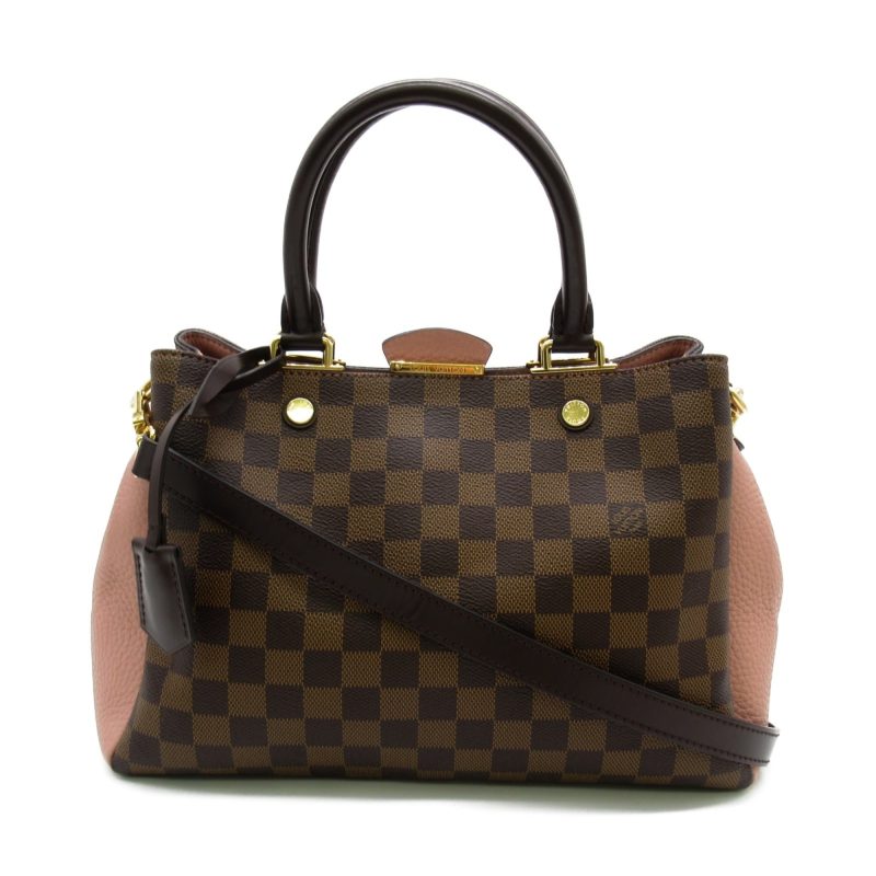 LOUIS VUITTON Brittany Shoulder Bag Brown Magnolia Damier PVC coated canvas N41674 - Logoexplore