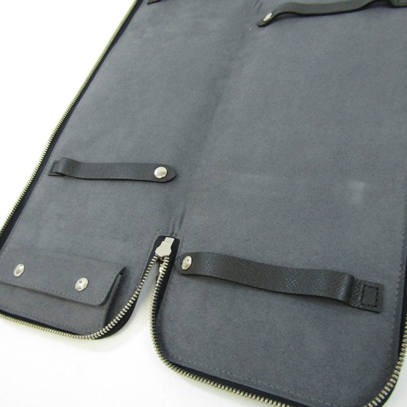 LOUIS VUITTON Etui 5 Cravat Tie Case M30302 Men's Cravat Taiga Leather Black - Logoexplore - Image 7