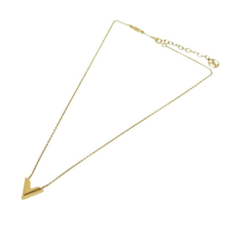 LOUIS VUITTON Essential V Necklace M61083 Gold Women's - Logoexplore - Image 4
