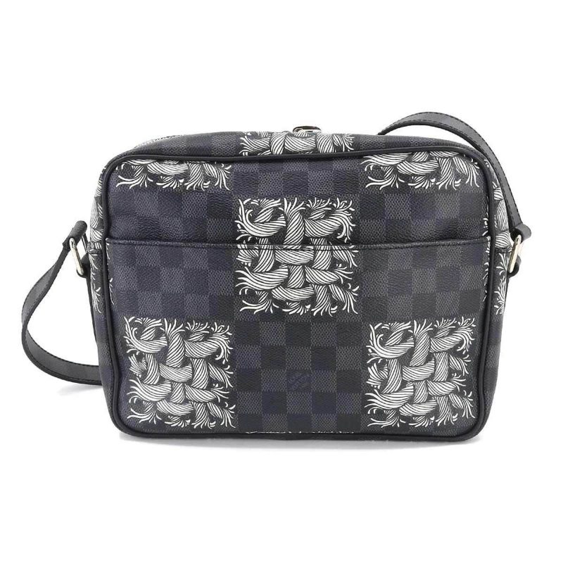 LOUIS VUITTON Damier Graphite Christopher Nemeth Nile PM Shoulder Bag N41572 Silver Hardware Nail - Logoexplore - Image 2