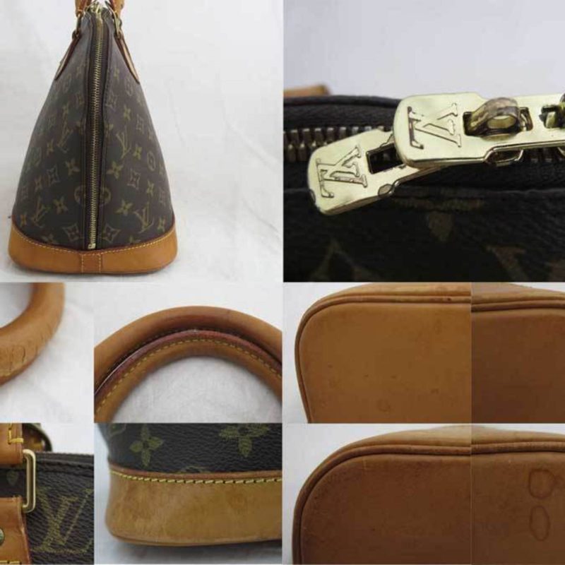 Louis Vuitton Handbag Monogram Alma Brown Canvas Bag Ladies M51130 - Logoexplore - Image 5