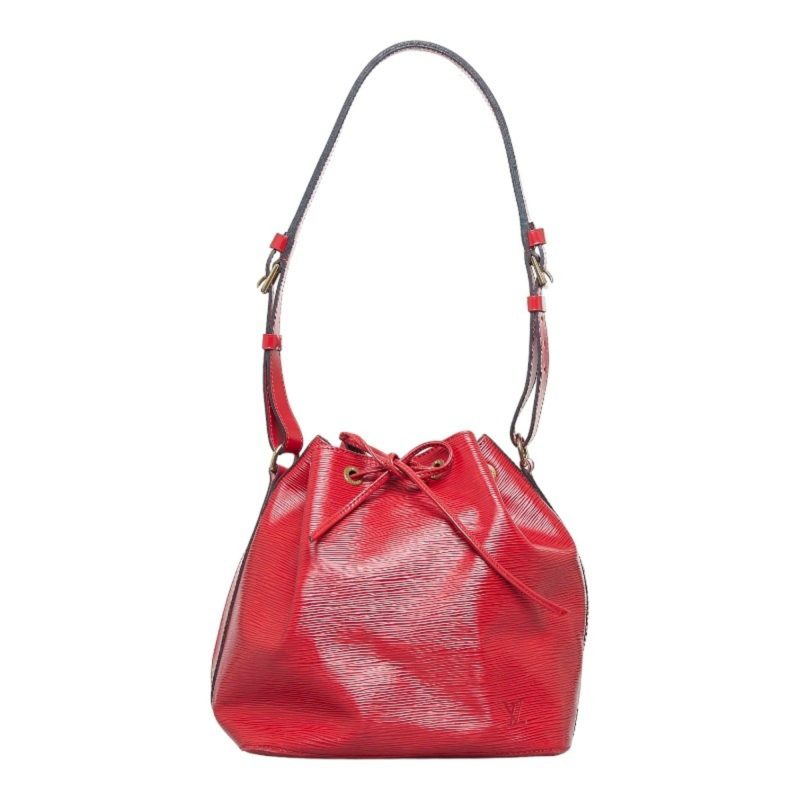 LOUIS VUITTON Epi Petinoe Shoulder Bag M44107 Castilian Red Leather Women's - Logoexplore