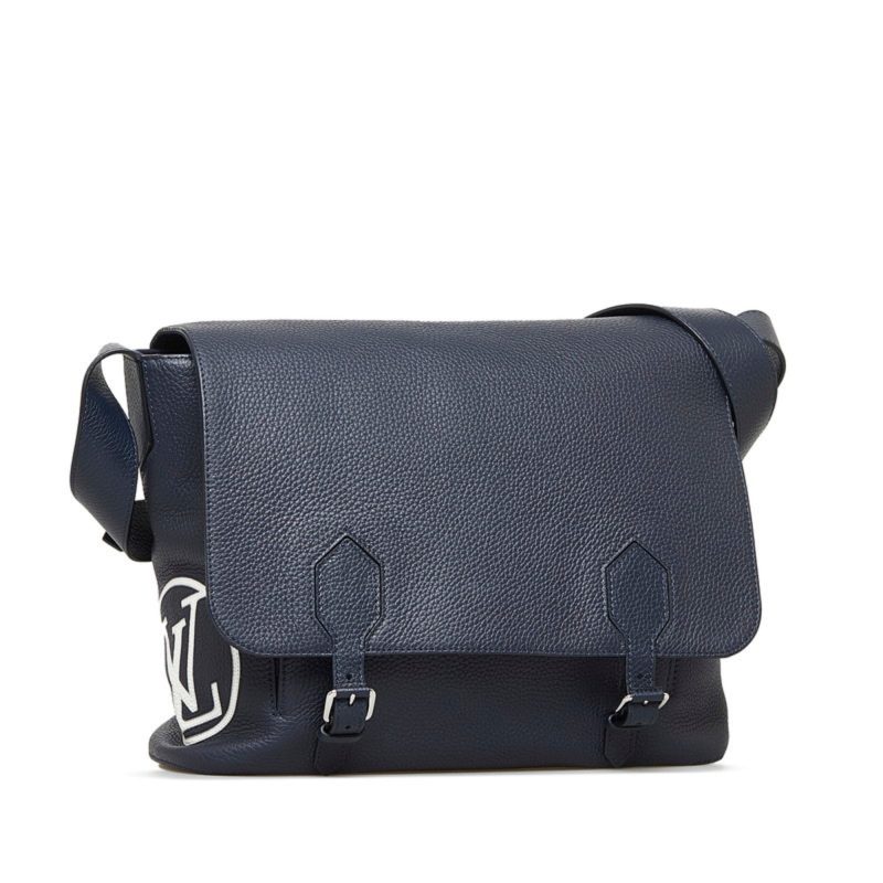 LOUIS VUITTON East Side Shoulder Bag M53465 Navy Taurillon Leather Men's - Logoexplore - Image 2