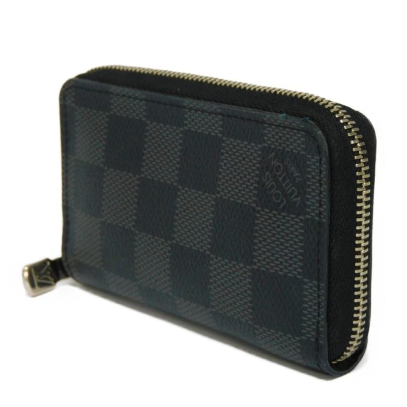 LOUIS VUITTON Coin Case Zippy Purse Logo Black New Round Zipper Damier Graphite N63076 Men's Wallet - Logoexplore - Image 2