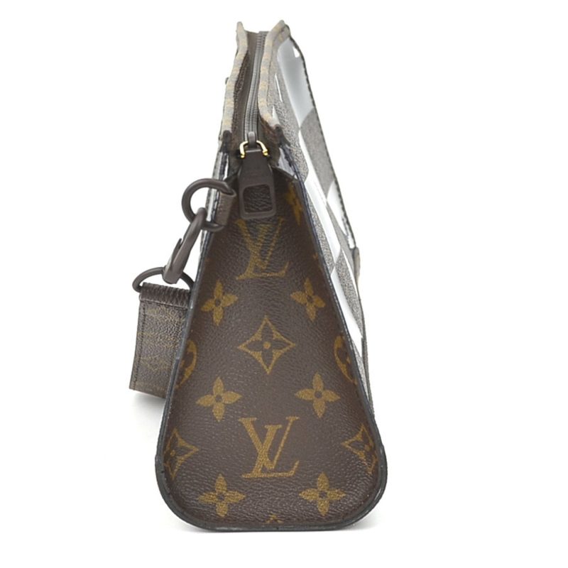 LOUIS VUITTON Clutch Bag Monogram Chess Stand Pouch PVC/Monogram Canvas Brown Men's M81588 - Logoexplore - Image 2