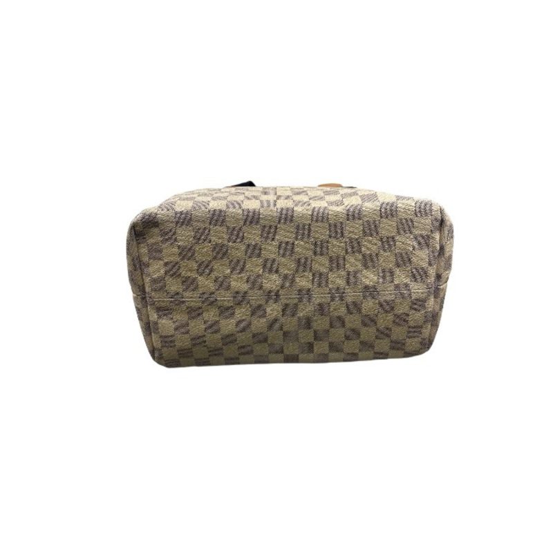LOUIS VUITTON Damier Azur Plan Soleil Cover PM Tote Bag N41179 Ivory - Logoexplore - Image 3
