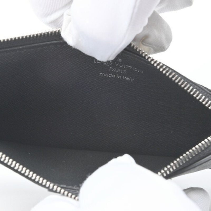 LOUIS VUITTON Coin Card Holder Zip Case M62914 Taiga Noir - Logoexplore - Image 4