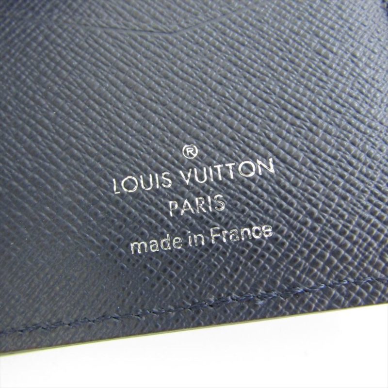 Louis Vuitton Epi Organizer De Poche M61821 Epi Leather Card Case Navy Blue - Logoexplore - Image 8