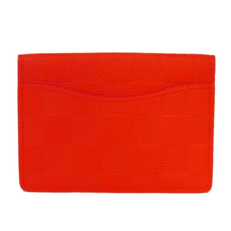 LOUIS VUITTON Card Case Organizer de Poche Logo Red Old Model Pass Damier Infini Fusion N63013 Men's - Logoexplore - Image 3