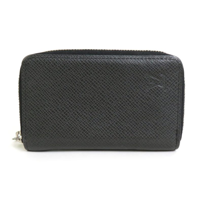 LOUIS VUITTON Coin Case Wallet Taiga Zippy Purse Ardoise Silver Men's M32832 - Logoexplore
