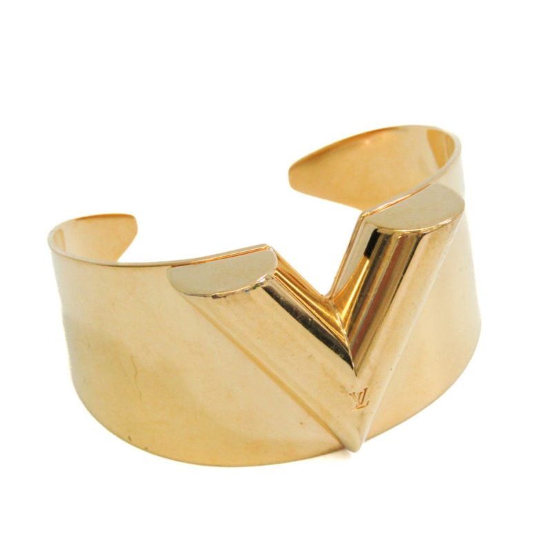 Louis Vuitton Essential V Metal Bangle Gold - Logoexplore