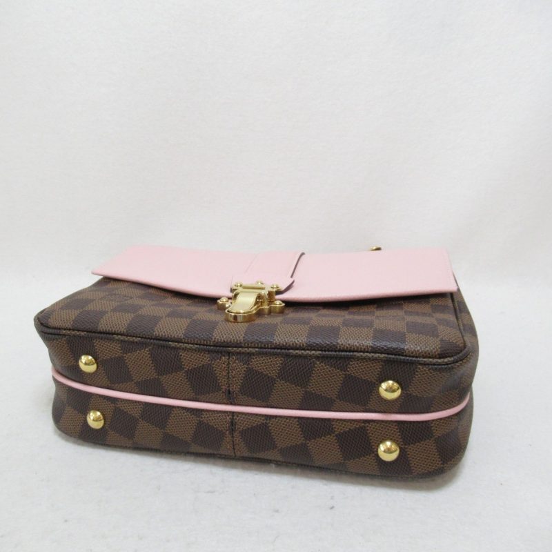 LOUIS VUITTON Clapton Shoulder Bag Pink Magnolia Damier PVC coated canvas N44244 - Logoexplore - Image 4