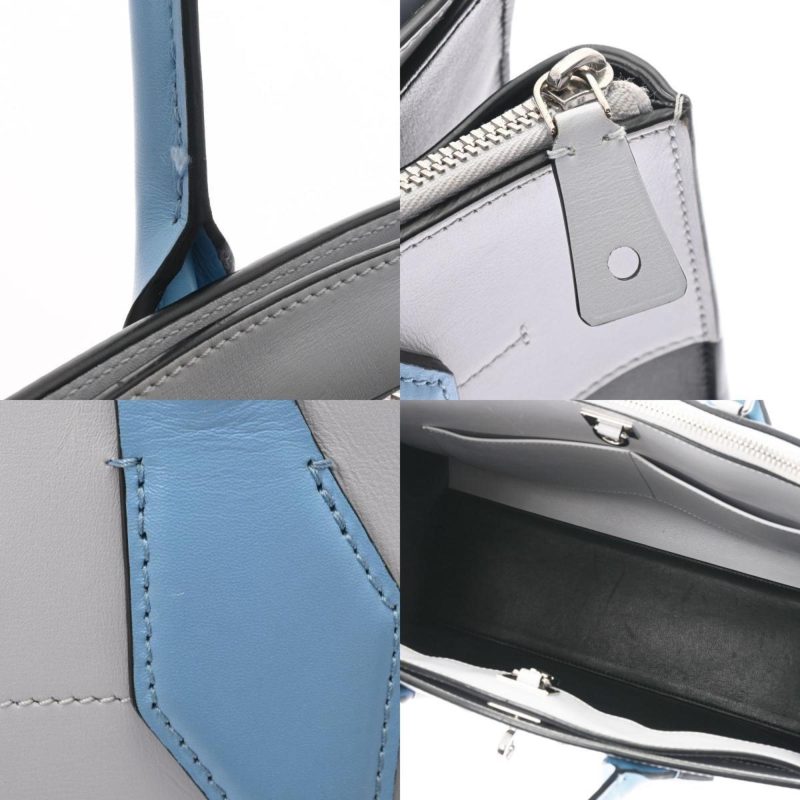 LOUIS VUITTON City Steamer MM Black Gray Blue M42435 Ladies Calf Bag - Logoexplore - Image 8