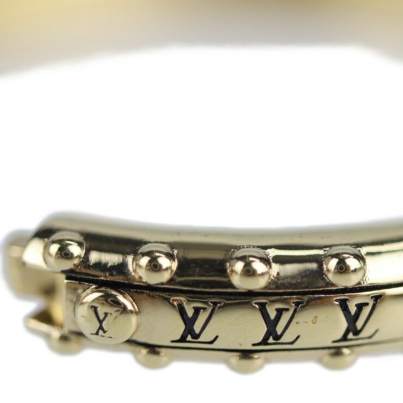 LOUIS VUITTON Brasserie Must-Have Bracelet M64515 Notation Size S Metal Gold Bangle - Logoexplore - Image 6