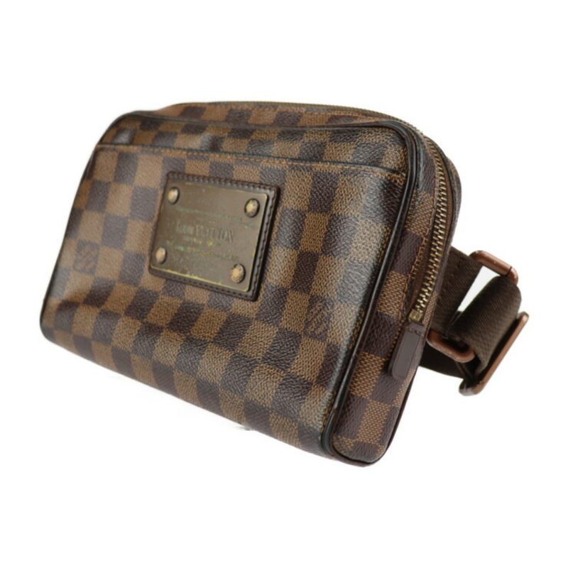 LOUIS VUITTON Bumbag Brooklyn Waist Bag N41101 Damier Canvas Ebene Gold Hardware Bronze Body Vuitton - Logoexplore - Image 2