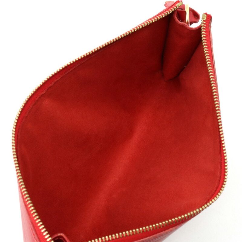 LOUIS VUITTON Epi Pochette Accessoire Handbag Leather Red Castilian M52947 - Logoexplore - Image 5