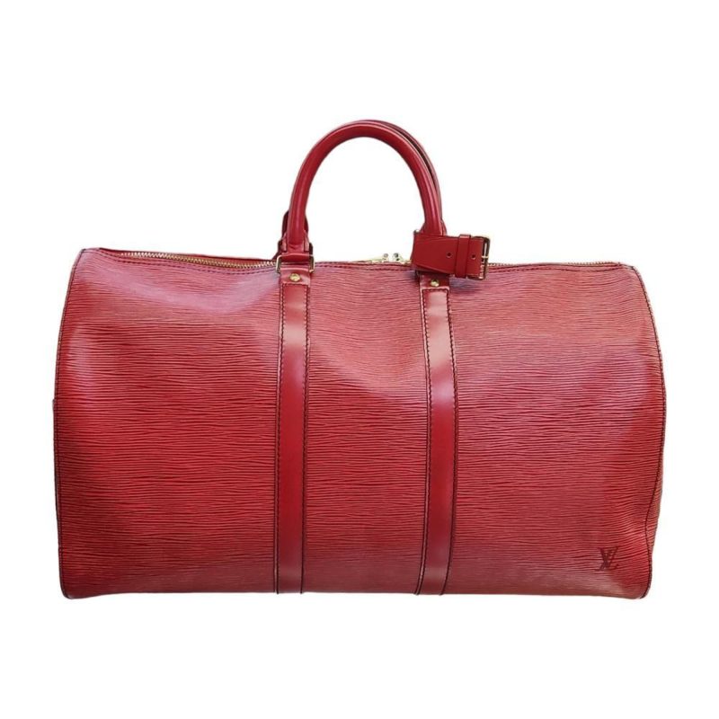 LOUIS VUITTON Epi Keepall 45 Boston Bag Ladies M42977 Castilian Red - Logoexplore - Image 3
