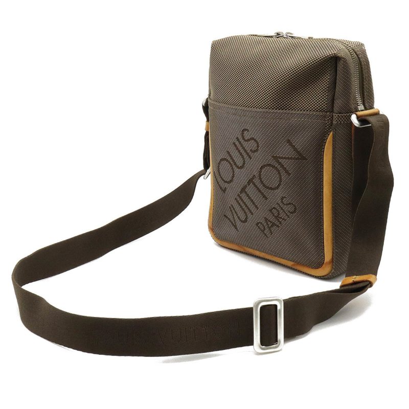 LOUIS VUITTON Damiergeant Citadin Shoulder Bag Canvas Tail Khaki M93040 - Logoexplore - Image 2