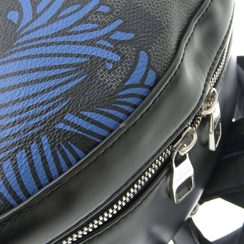 Louis Vuitton Damier Graphite Josh Christopher Nemeth Rope Pattern Backpack N41712 - Logoexplore - Image 7