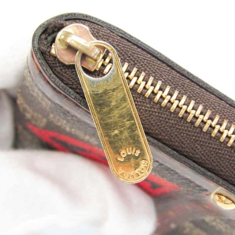 LOUIS VUITTON Damier Zippy Coin Purse Trunk Time Isetan Popup Store Limited M52745 Men,Women Damier Canvas Coin Purse/coin Case Ebene,Red Color - Logoexplore - Image 6