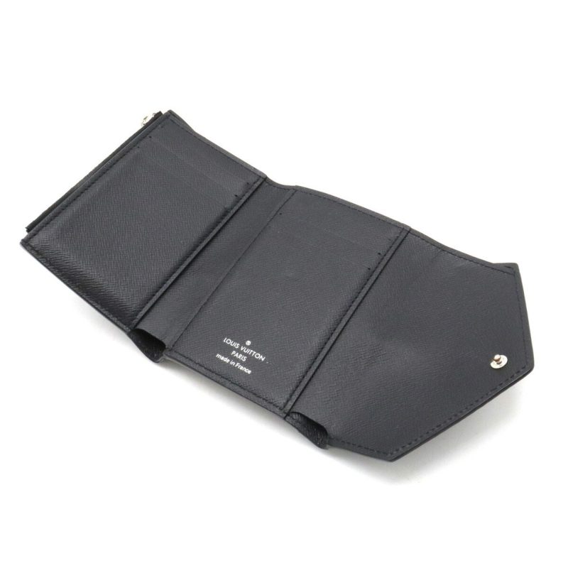 LOUIS VUITTON Epi Portefeuille Victorine Trifold Wallet Noir Black M62173 - Logoexplore - Image 4
