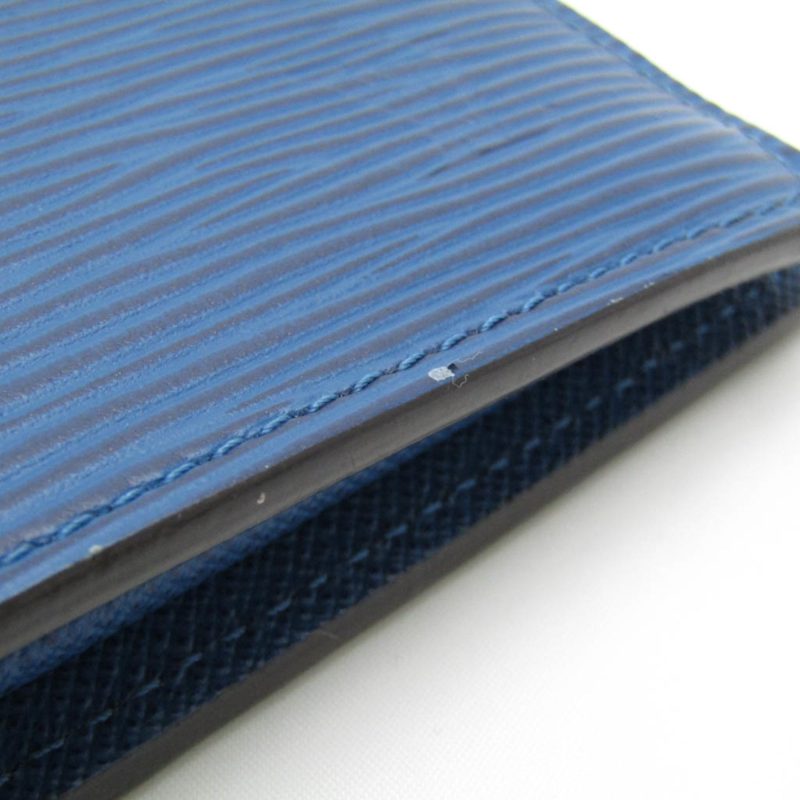 LOUIS VUITTON Epi Brazza Wallet M60616 Men's Epi Leather Long Wallet [bi-fold] Bleu Celeste - Logoexplore - Image 6