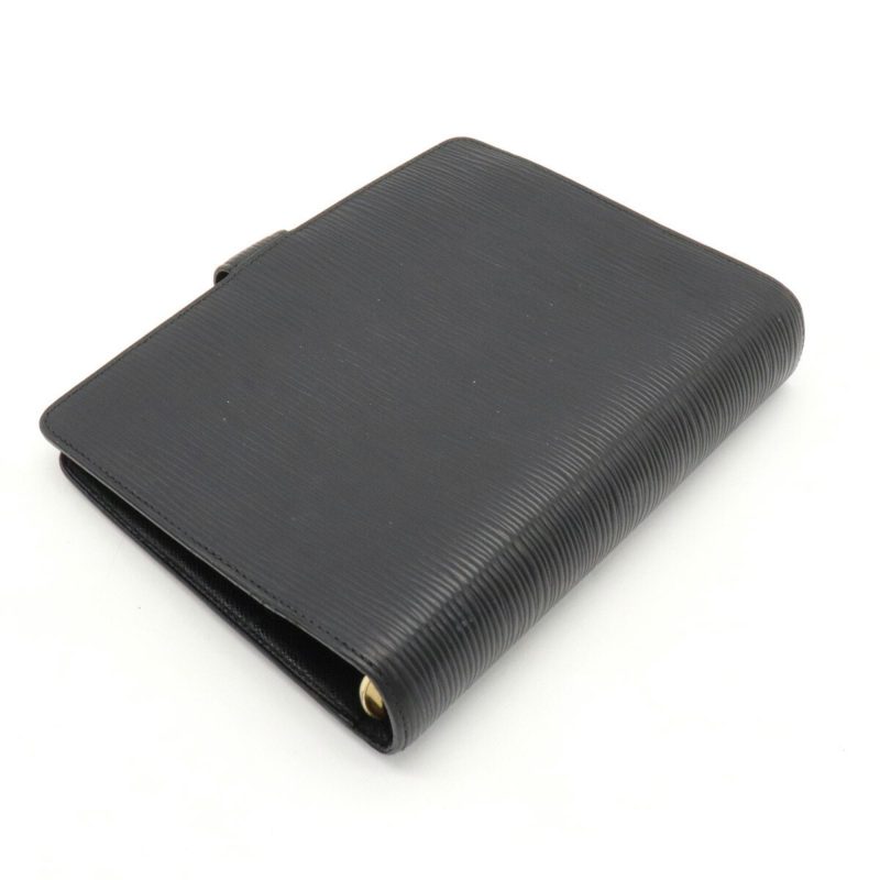 LOUIS VUITTON Epi Agenda MM Notebook Cover 6 Holes Leather Noir Black R20042 - Logoexplore - Image 2