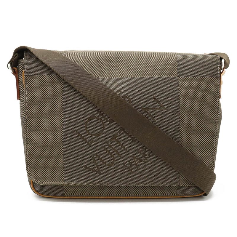 LOUIS VUITTON Damierjean Petit Messager Shoulder Bag Tail M93617 - Logoexplore
