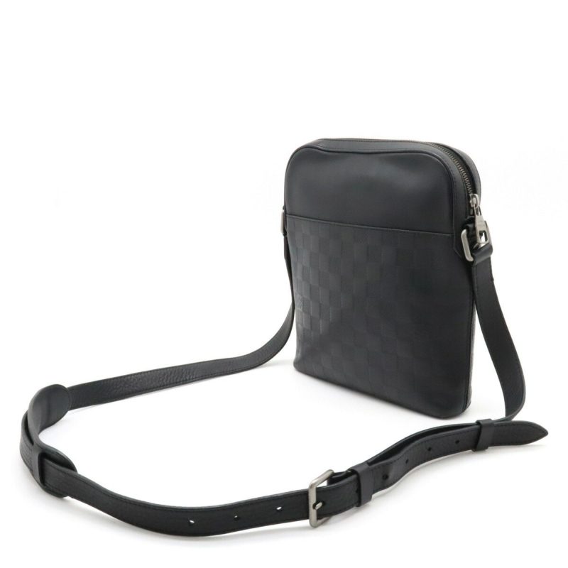 LOUIS VUITTON Damier Infini Pochette District Shoulder Bag Onyx Black N23355 - Logoexplore - Image 2