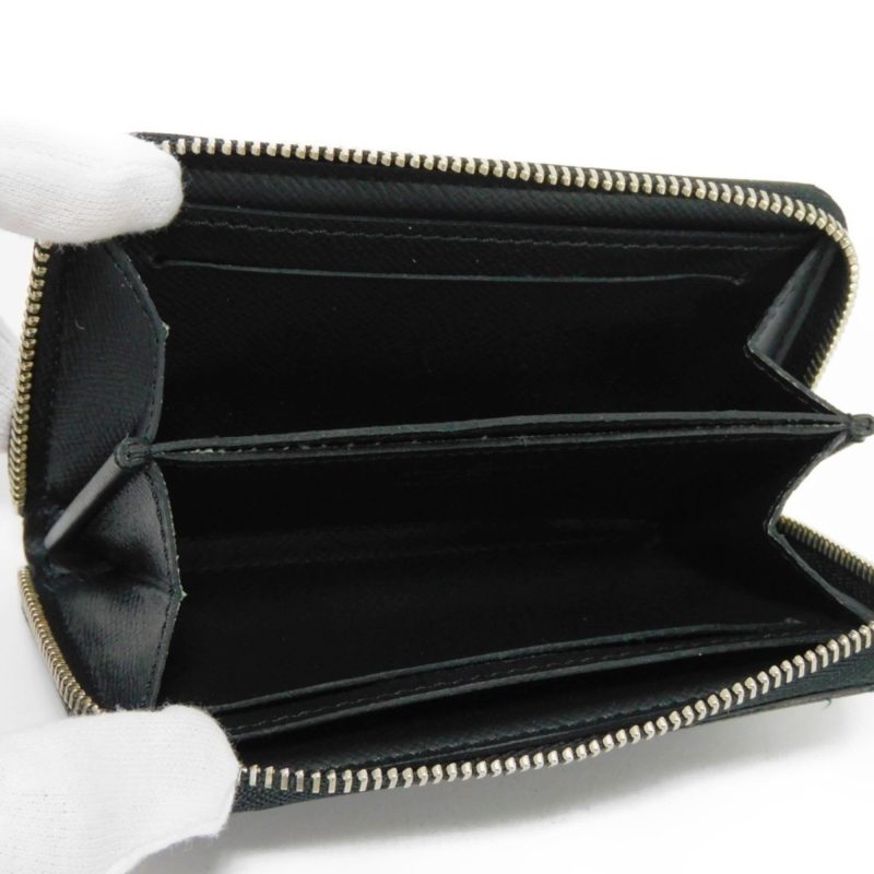 LOUIS VUITTON Coin Case Zippy Purse Logo Black New Round Zipper Damier Graphite N63076 Men's Wallet - Logoexplore - Image 5