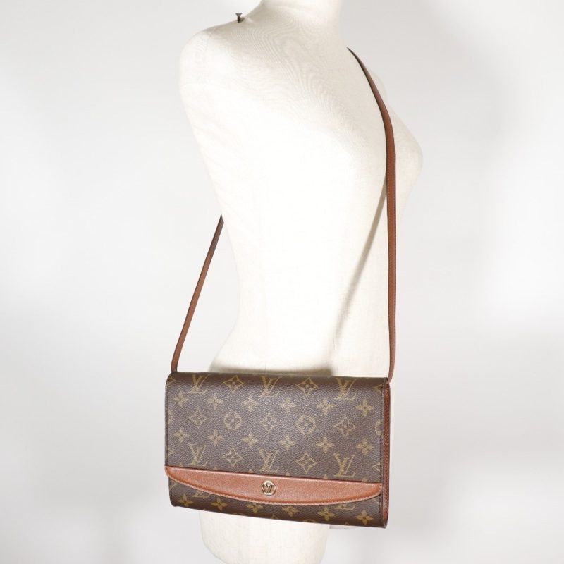 LOUIS VUITTON Bordeaux Shoulder Bag 2WAY Clutch Vintage M51797 Monogram Canvas Brown A21912 Ladies - Logoexplore - Image 9