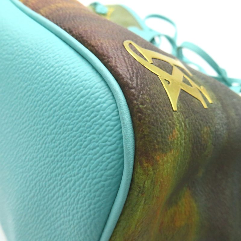 LOUIS VUITTON Da Vinci Neverfull MM Green Masters collection PVC coated canvas M43325 - Logoexplore - Image 8