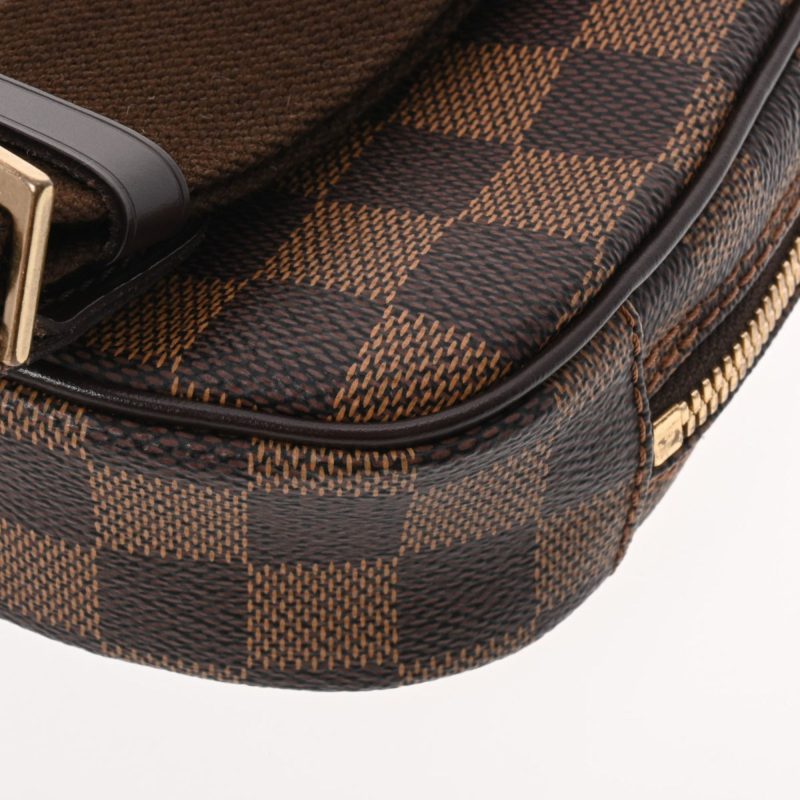 LOUIS VUITTON Damier Pochette Ganju SP Order Brown N48048 Women's Canvas Body Bag - Logoexplore - Image 9
