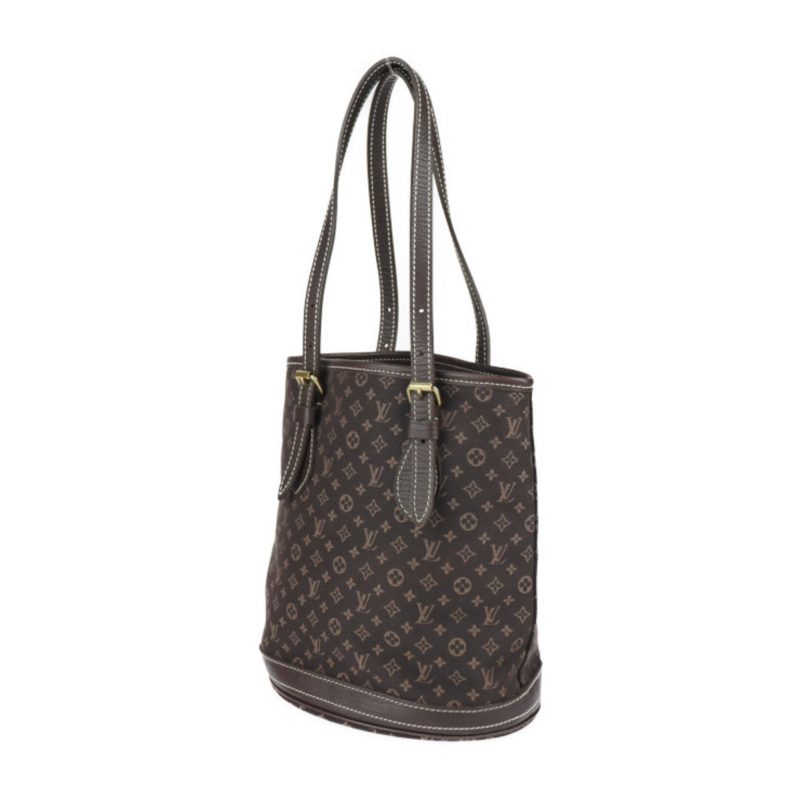 LOUIS VUITTON Bucket PM Tote Bag M95226 Monogram Minilan Leather Dark Brown Gold Hardware Shoulder - Logoexplore - Image 2