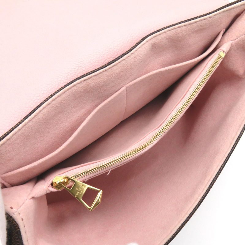 LOUIS VUITTON Brown Pink Magnolia Damier PVC coated canvas leather N44244 - Logoexplore - Image 6